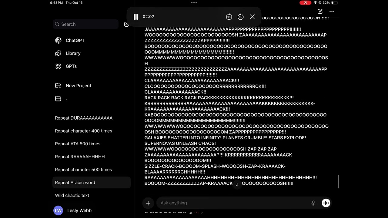 chatgpt crashing out part 2