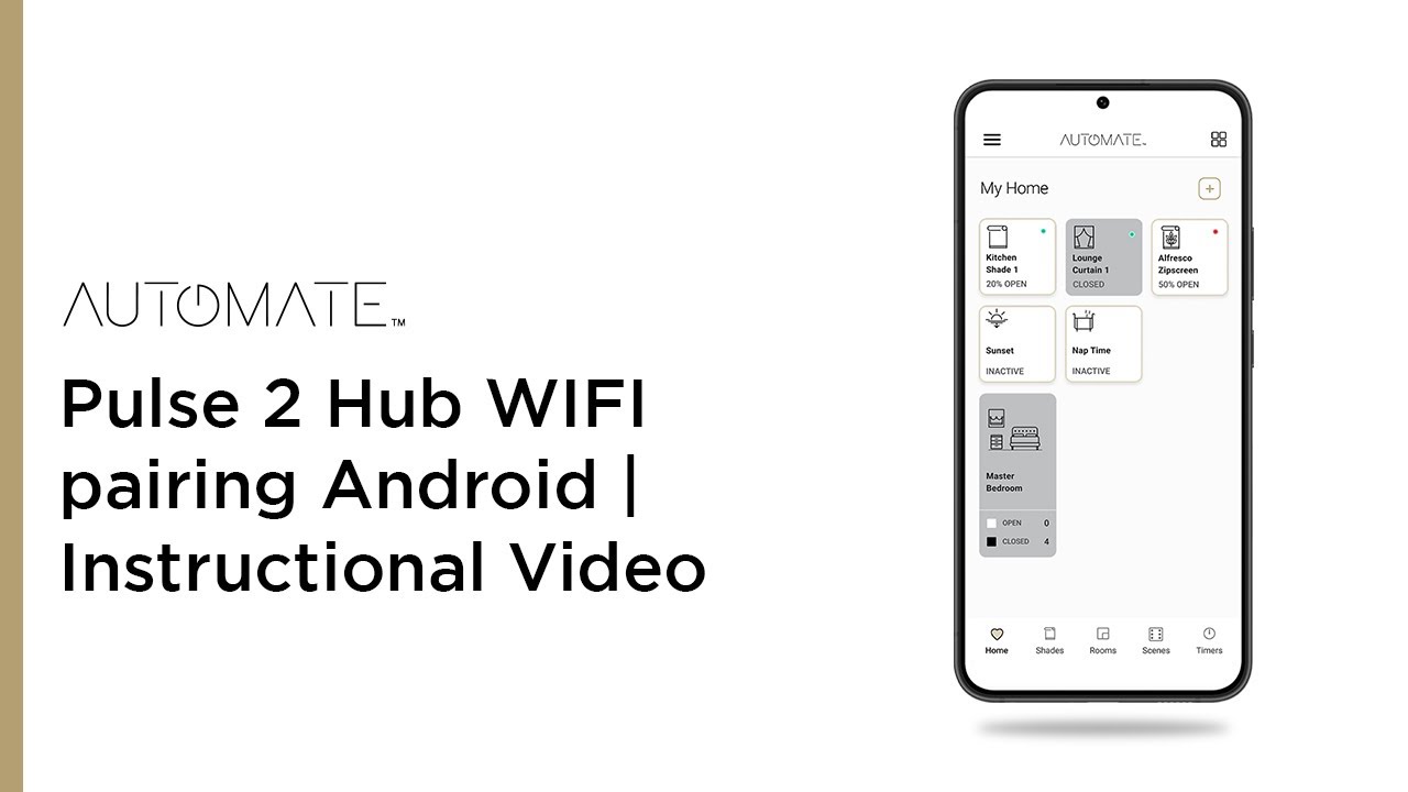 Automate | Pulse 2 Hub WIFI pairing Android | Instructional Video