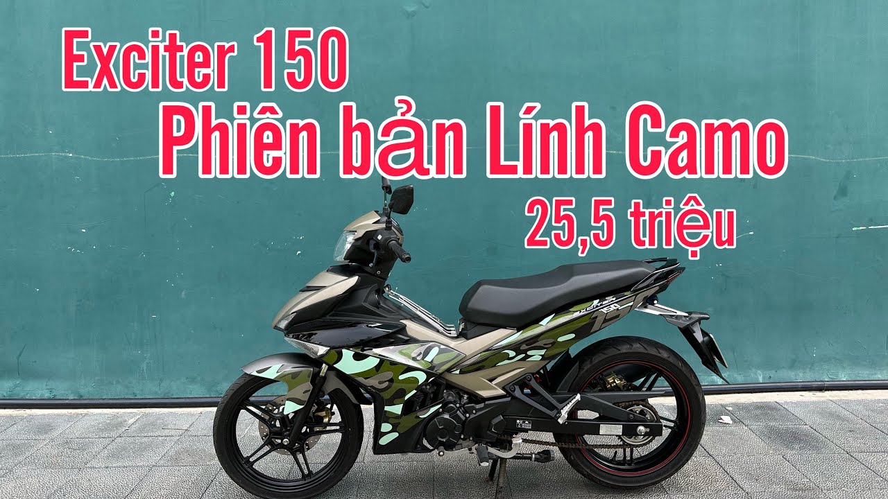 Yamaha exciter 150 bản đặc biệt m&agrave;u L&iacute;nh camo . 25,5 triệu ☎️ 0707.38.68.68 Nghĩa Royal