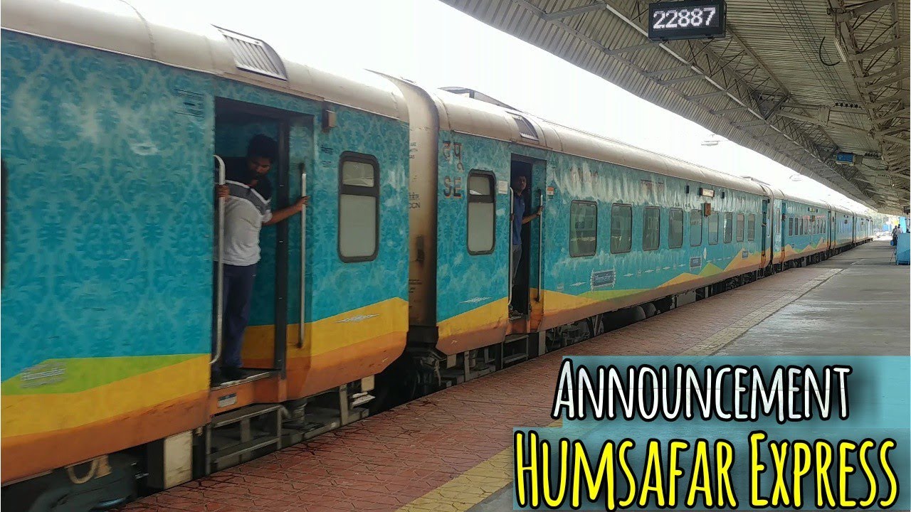 Humsafar Express Announcement Arrival Vijayawada Railway Station BZA Junction