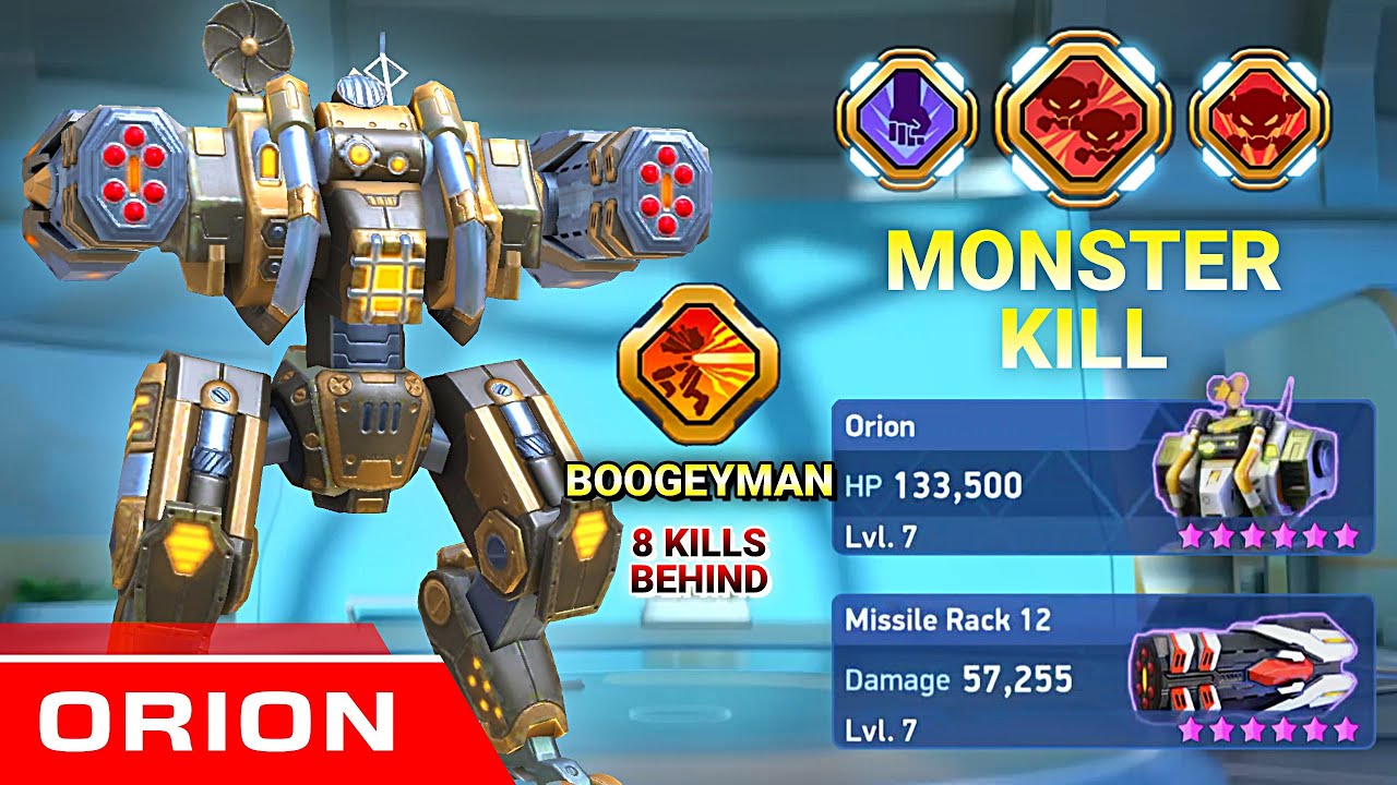 Orion with Missile Rack 12 - Mech Arena - New Mech