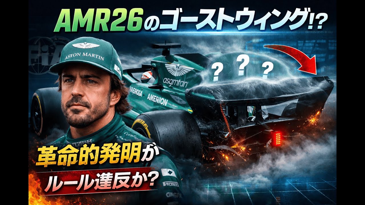 【F1 テクノロジー分析】AMR26「ゴーストウィング」の衝撃！レギュレーションの抜け穴か？なぜアストンマーティンは速くなったのか徹底解剖