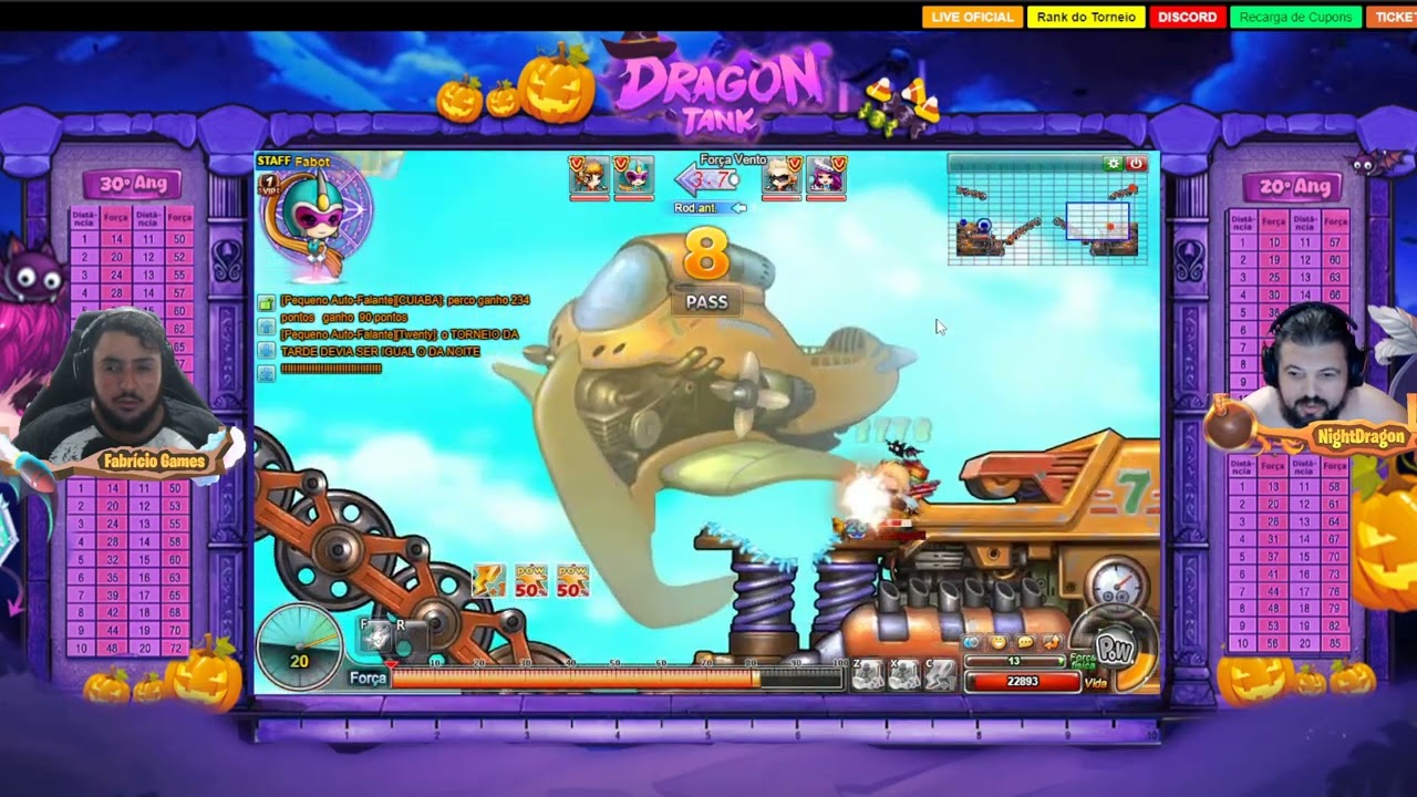 DDTANK - NIGHTDRAGON E FABRÍCIO GAMES NAS GVGS