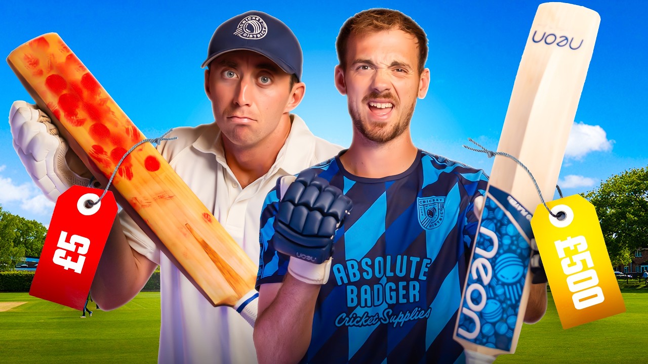 £5 vs £500 Cricket Bat: Who scores more runs?