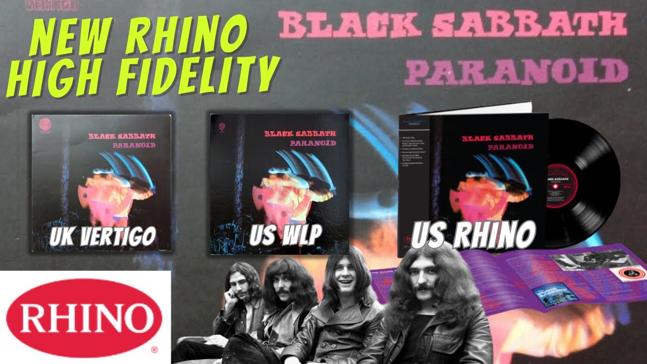 Black Sabbath Paranoid Rhino HiFi & my rare copies of this Heavy Metal Record 