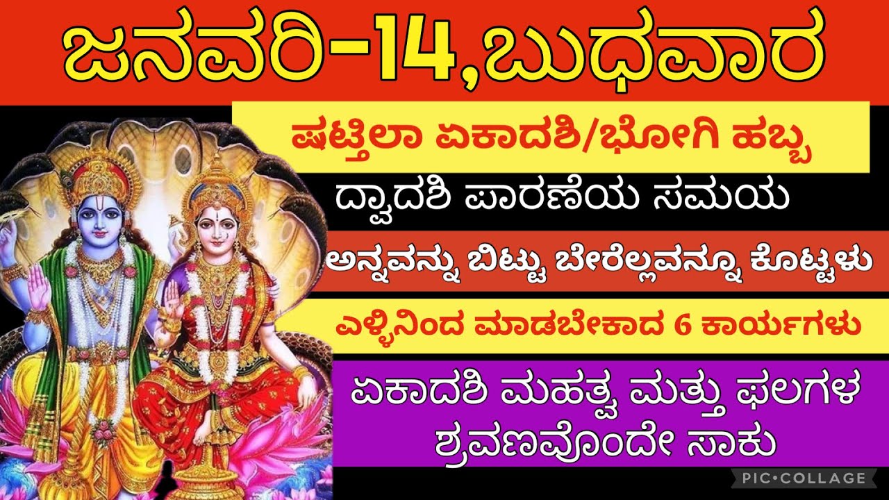 ಎಂತಹ ದಟ್ಟದಾರಿದ್ರ್ಯವನ್ನಾದರೂ ನಿವಾರಿಸಿ ಜೀವನದಲ್ಲಿ ಸಕಲೈಶ್ವರ್ಯವನ್ನು ಅನುಗ್ರಹಿಸುವ ಷಟ್ತಿಲಾ ಏಕಾದಶಿ#ಏಕಾದಶಿ 