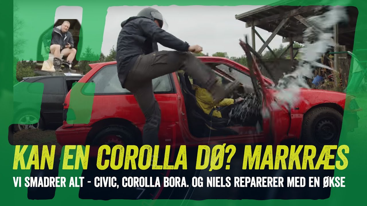 Kan en Corolla overhovedet dø? Vi kører markræs og Niels fikser alt med en økse!