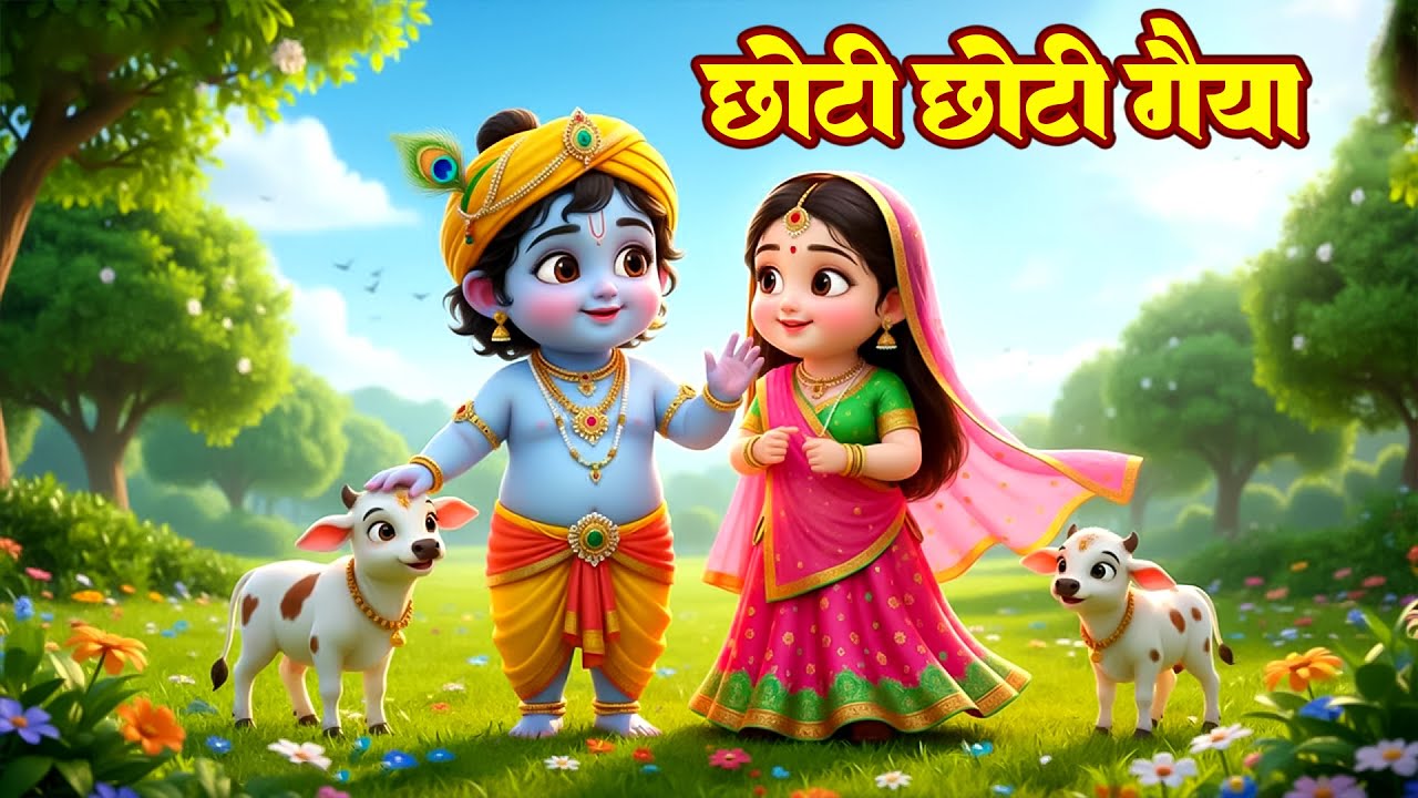 छोटी छोटी गैया छोटे छोटे ग्वाल। Choti Choti Gaiya Chote Chote Gwal। #kanha #krishna #krishnabhajan