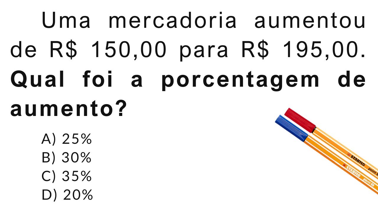 3  QUESTÕES DE PORCENTAGEM PARA VOCÊ TREINAR SEUS CONHECIMENTOS @valeponto