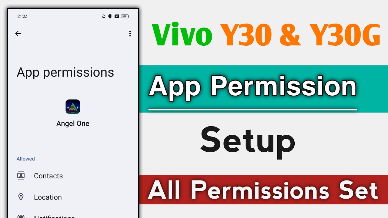 Vivo Y30 & Y30G How To Setup App Permission ! Vivo Y30 & Y30G Display Over Other Apps