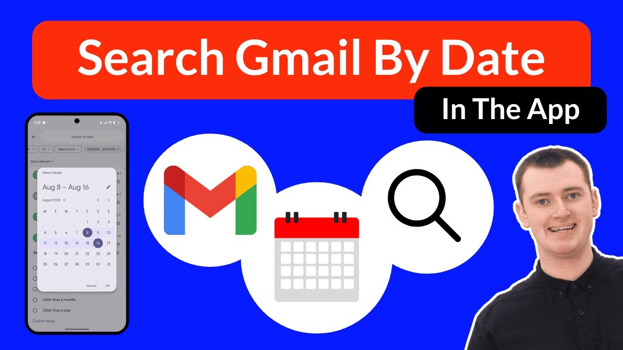 Как искать письма по дате в приложении Gmail