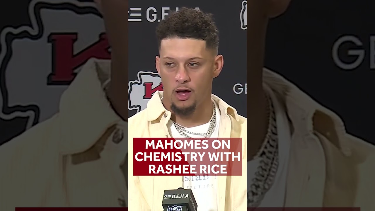 Patrick Mahomes on chemistry with Rashee Rice #chiefs #raiders #nfl #football