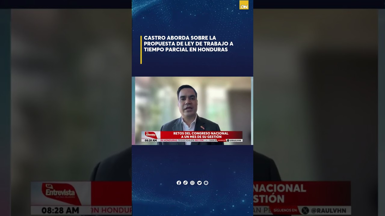 Castro aborda sobre la propuesta de ley de trabajo a tiempo parcial en Honduras. 🤔