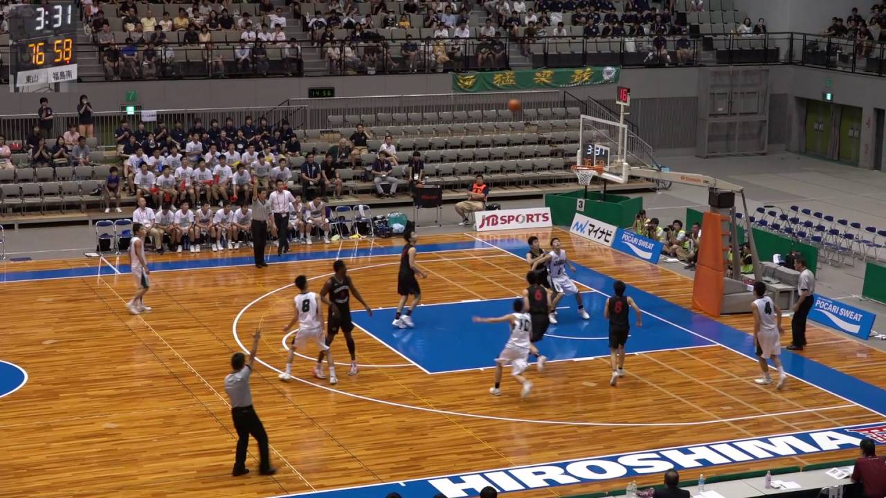 福島南vs東山(Q3)高校バスケ 2016 インターハイ準決勝