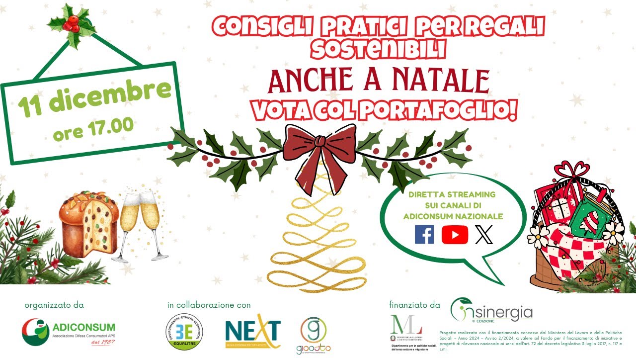 Consigli pratici per regali sostenibili. Anche a Natale Vota col Portafoglio!