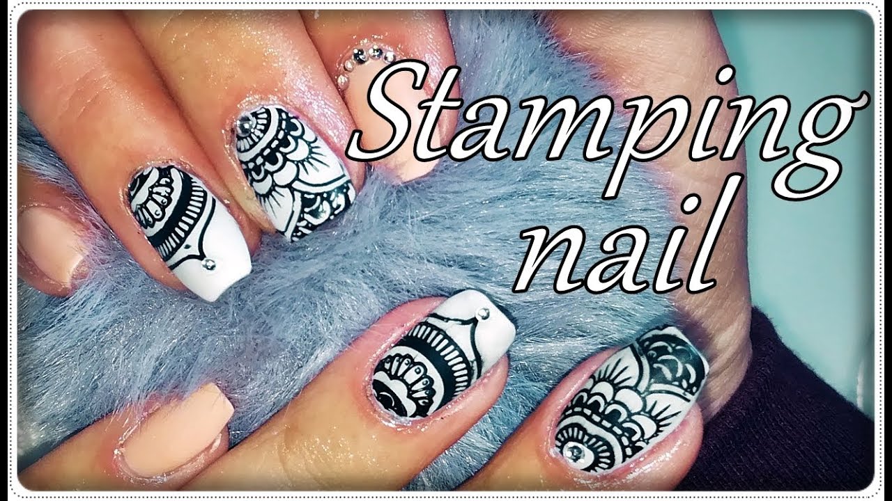 Diseño semipermanente con sello / Stamping /Desingnails Tay