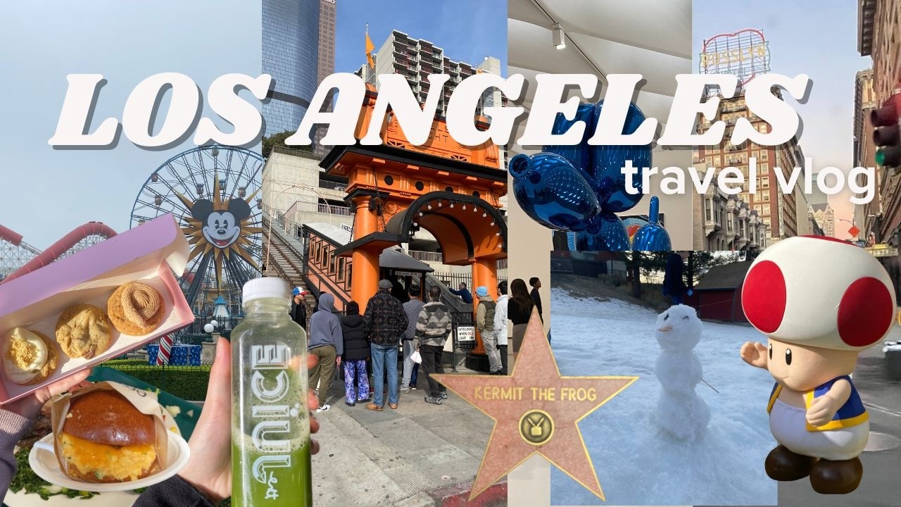 US Travel Vlog | Everything you can do in LA! Theme parks, Snow Resorts, and GOOD FOOD
