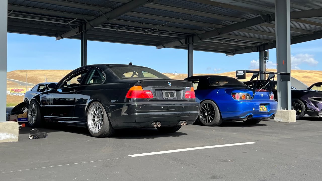 E46 M3 Chasing S2000 around Thunderhill Raceway