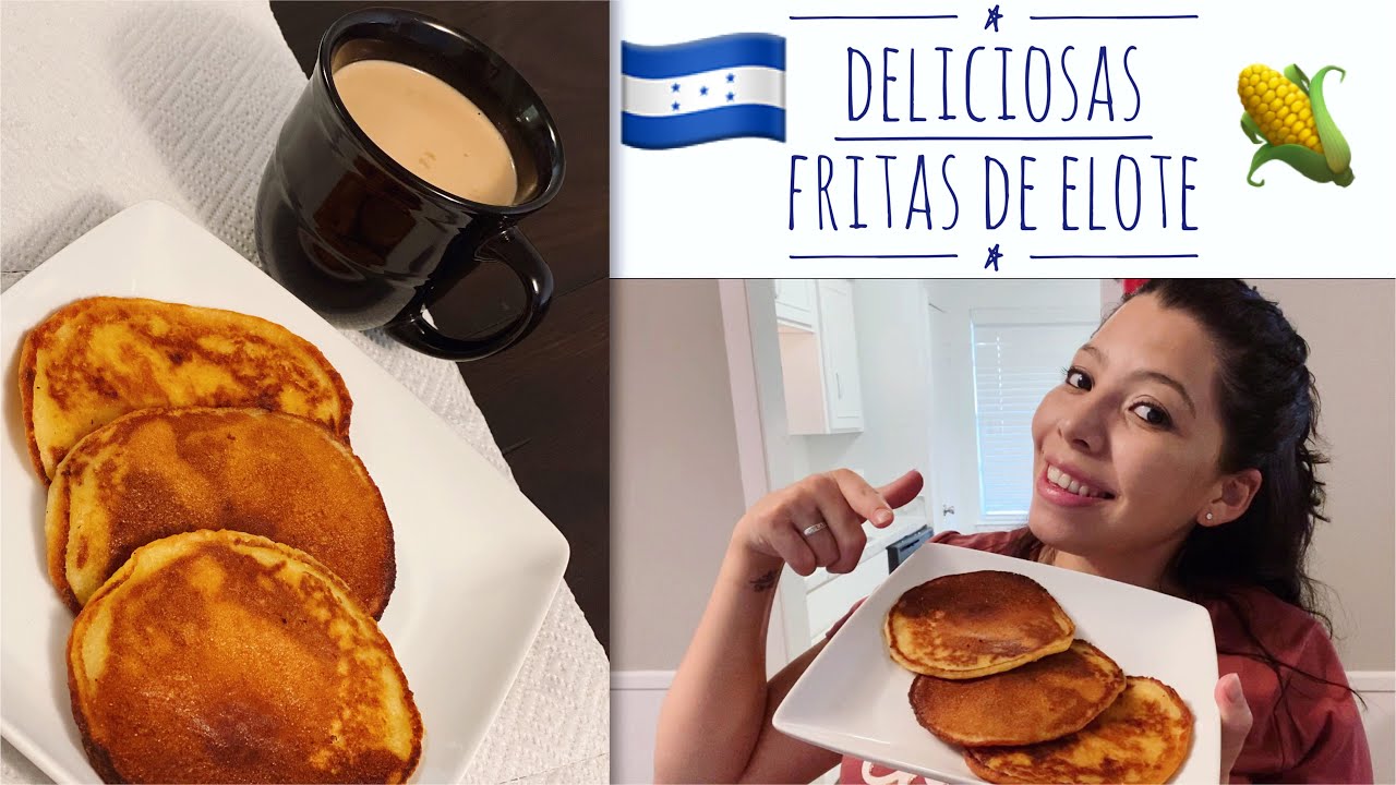 Como hacer fritas de elote 🌽 Receta Hondureña 🇭🇳 Muy fácil de hacer 👌🏻😊
