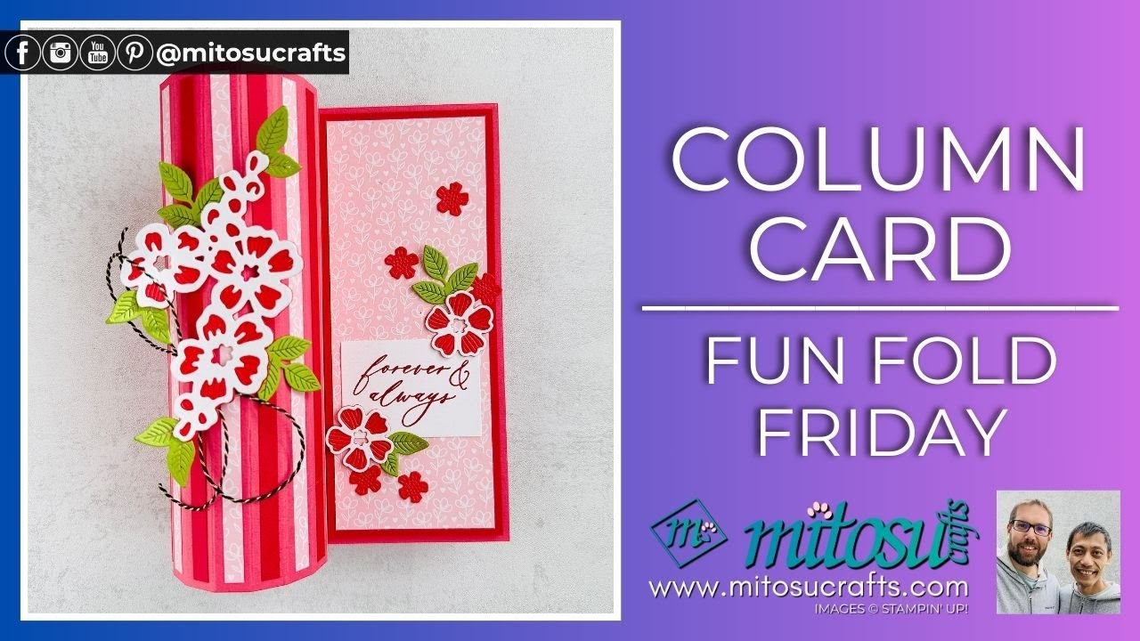 🔴 How To Make A Column Card - Fun Fold Friday Tutorial