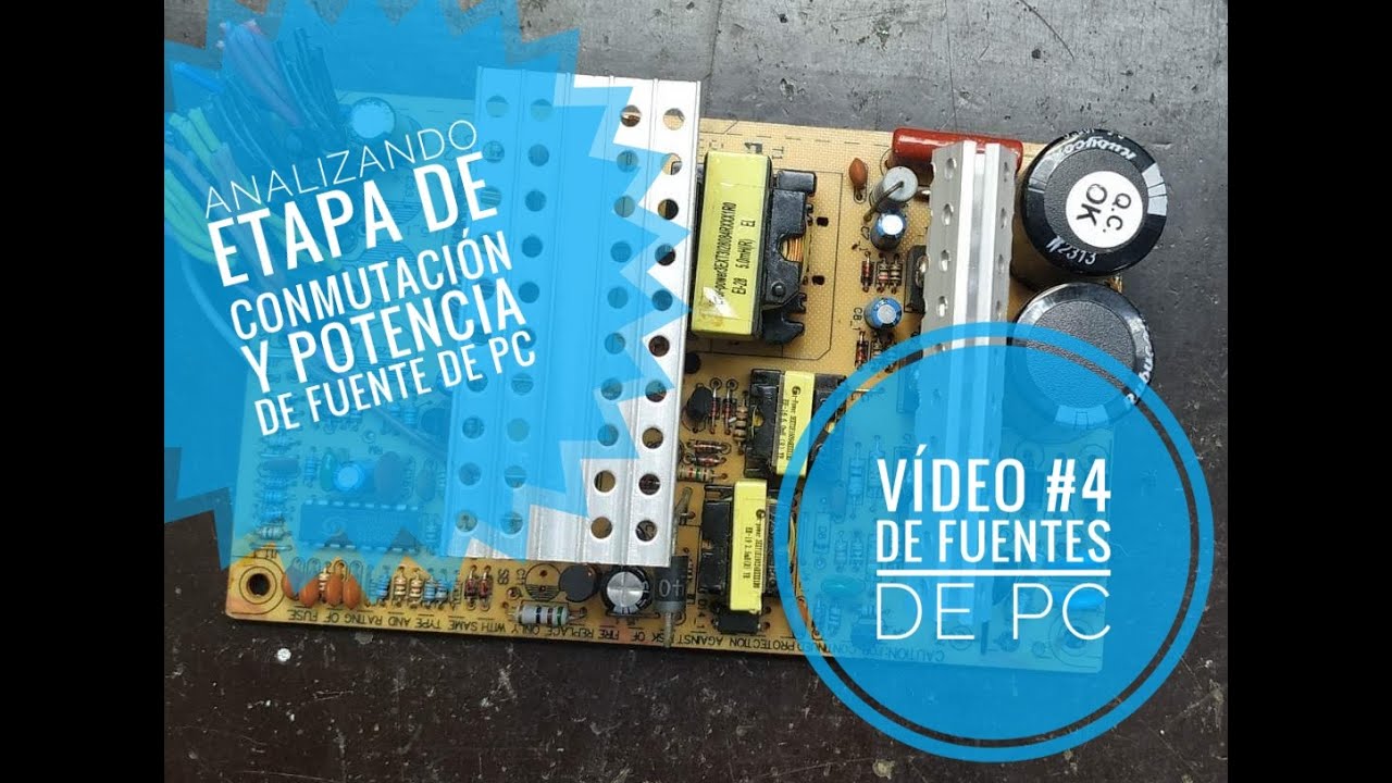 💪Circuito de potencia de una fuente de PC, etapa de conmutación !!EXPLICACIÓN¡¡