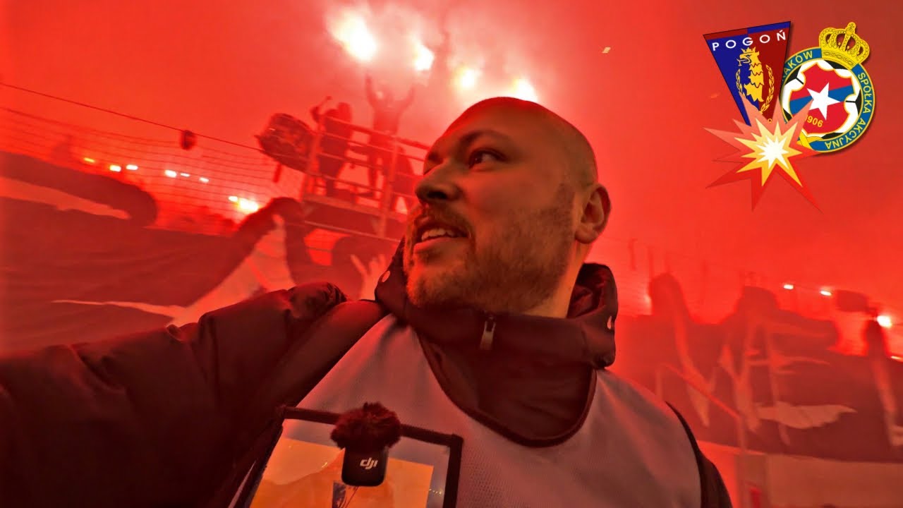 Gemeinsame PYRO-SHOW der Pogoń & Wisła ULTRAS 🧨Pogoń Szczecin vs. Wisła Kraków Stadionvlog 