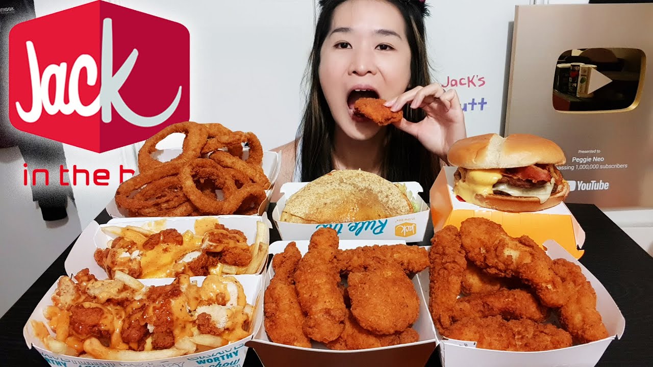 Jack In The Box NEW Roost Fries, Crispy Chicken Strips, Triple Bacon Cheeseburger! Mukbang w Asmr