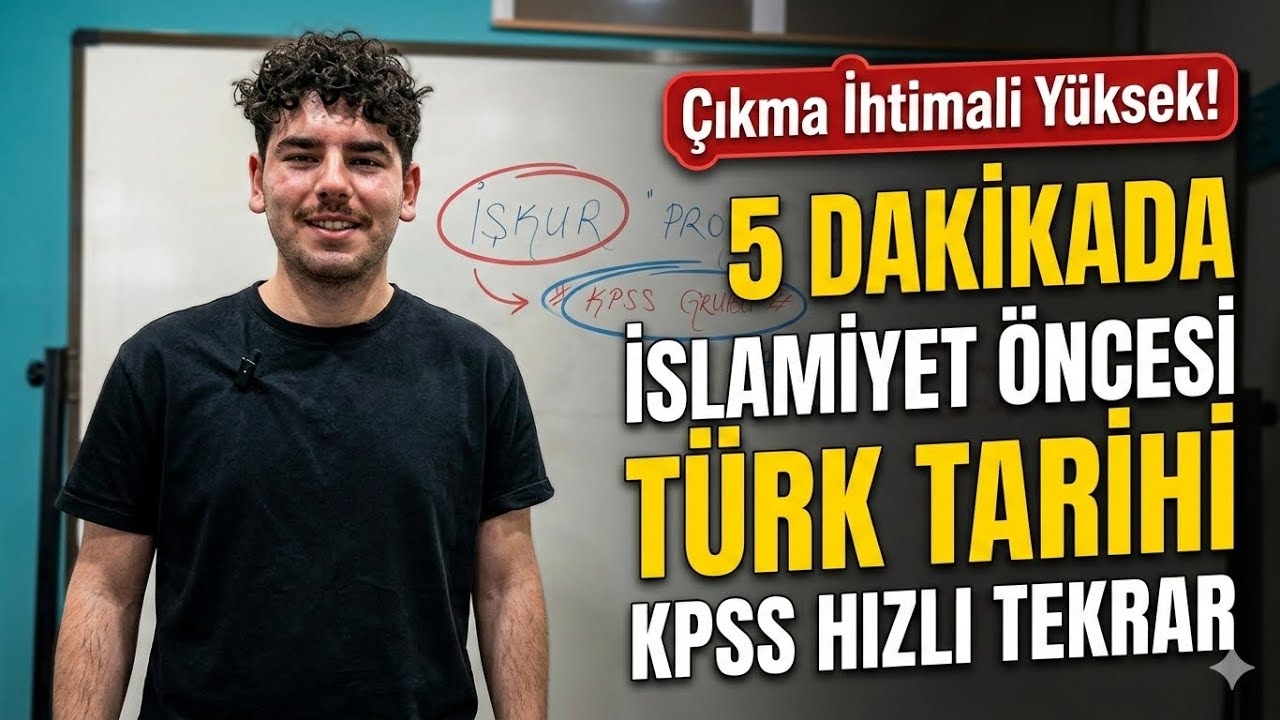 5 Dakikada İslamiyet Öncesi Türk Tarihi | KPSS Hızlı Tekrar 🏛️