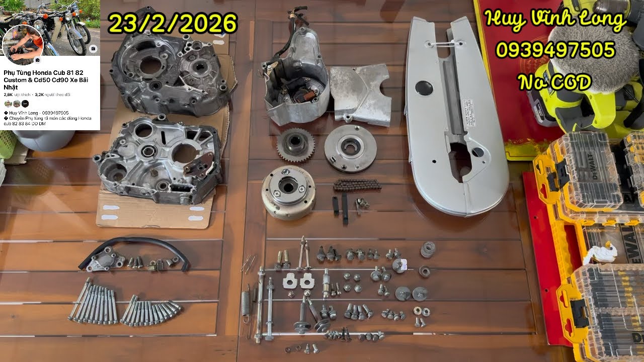 23/2/2026 - Ít món còn lại Cub 82/50cc date 1983, mời Cô/Chú/Anh/Chị tham khảo nhe - 0939497505