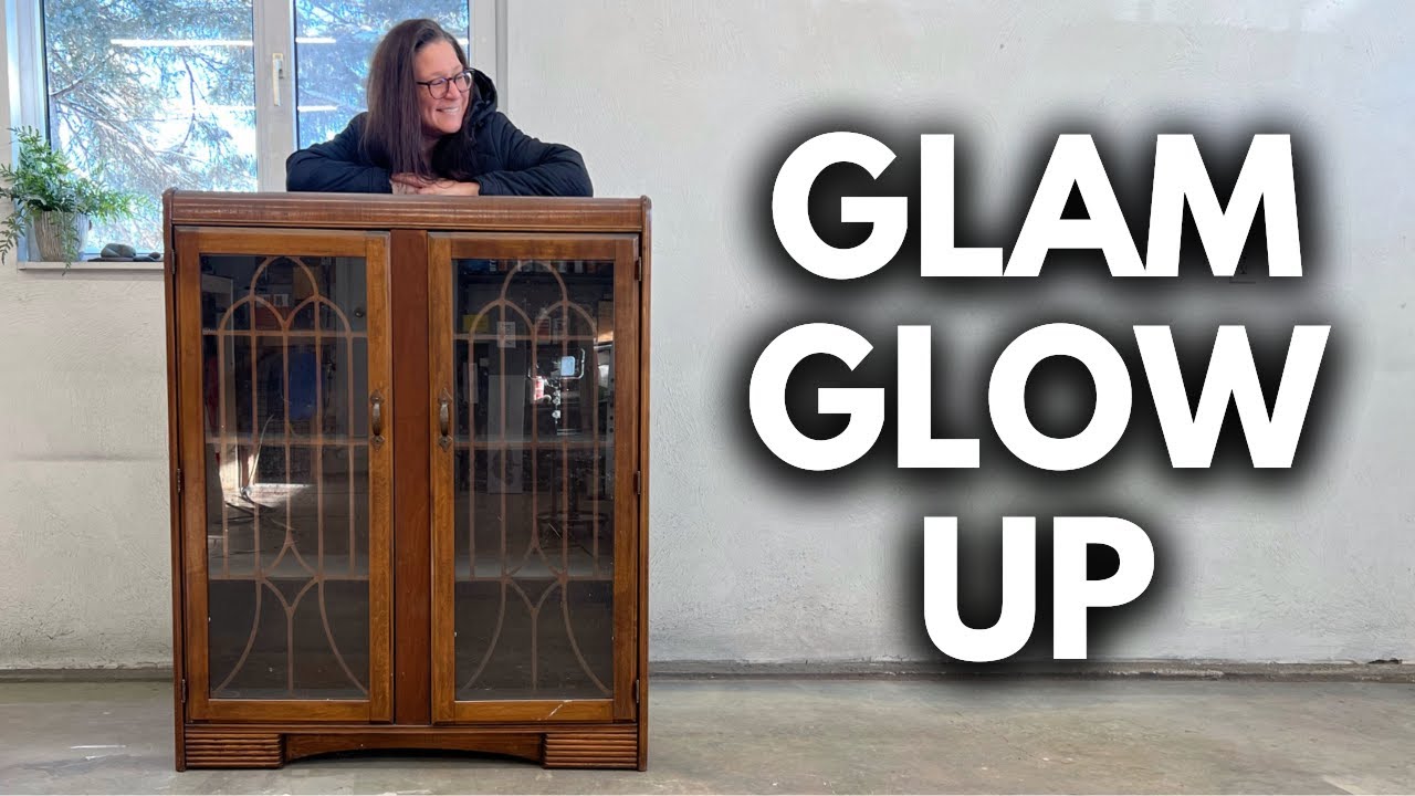 Art Deco Waterfall Cabinet gets a GLAM NEW LOOK!
