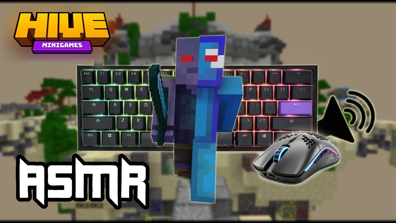 Hive skywars (Handcam/keystroke) ASMR gameplay w/ Lofi