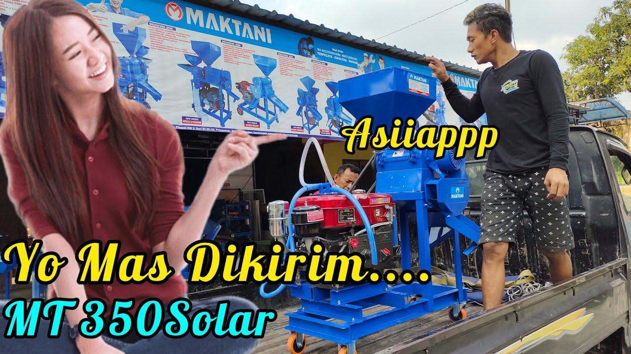Meluncur MT350SOLAR Menuju Boyolali ! Mesin gilingan padi tanpa sekam.