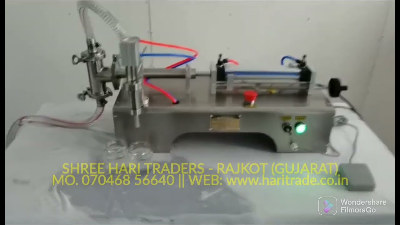 pneumatic Liquid Filling Machine 10 Ml - 100 Ml