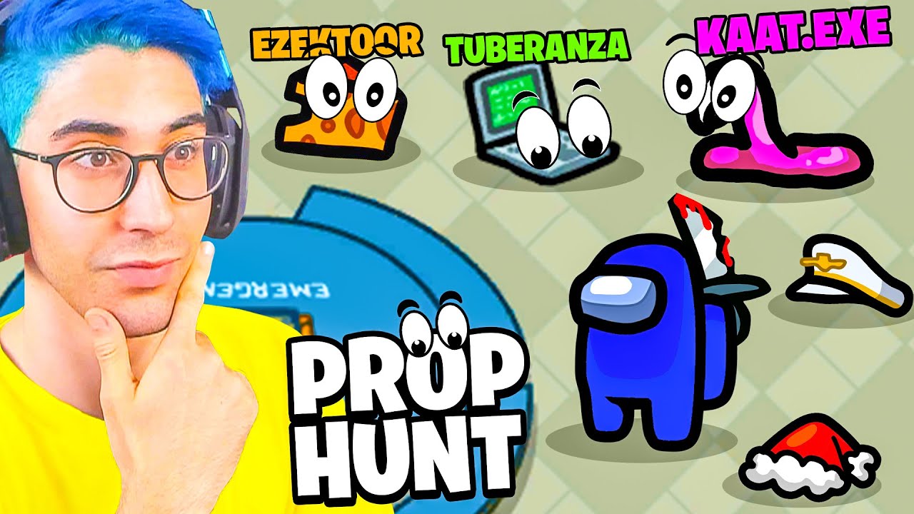 NUOVA MOD "NASCONDINO PROP HUNT" su AMONG US MODDATO con gli ONES  (TROPPO DIVERTENTE)