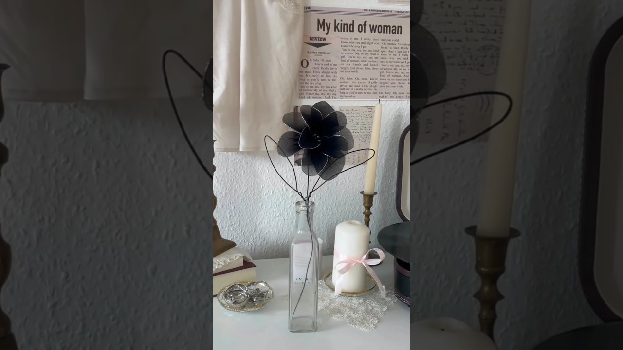 Wire and stockings flower😱🔥 