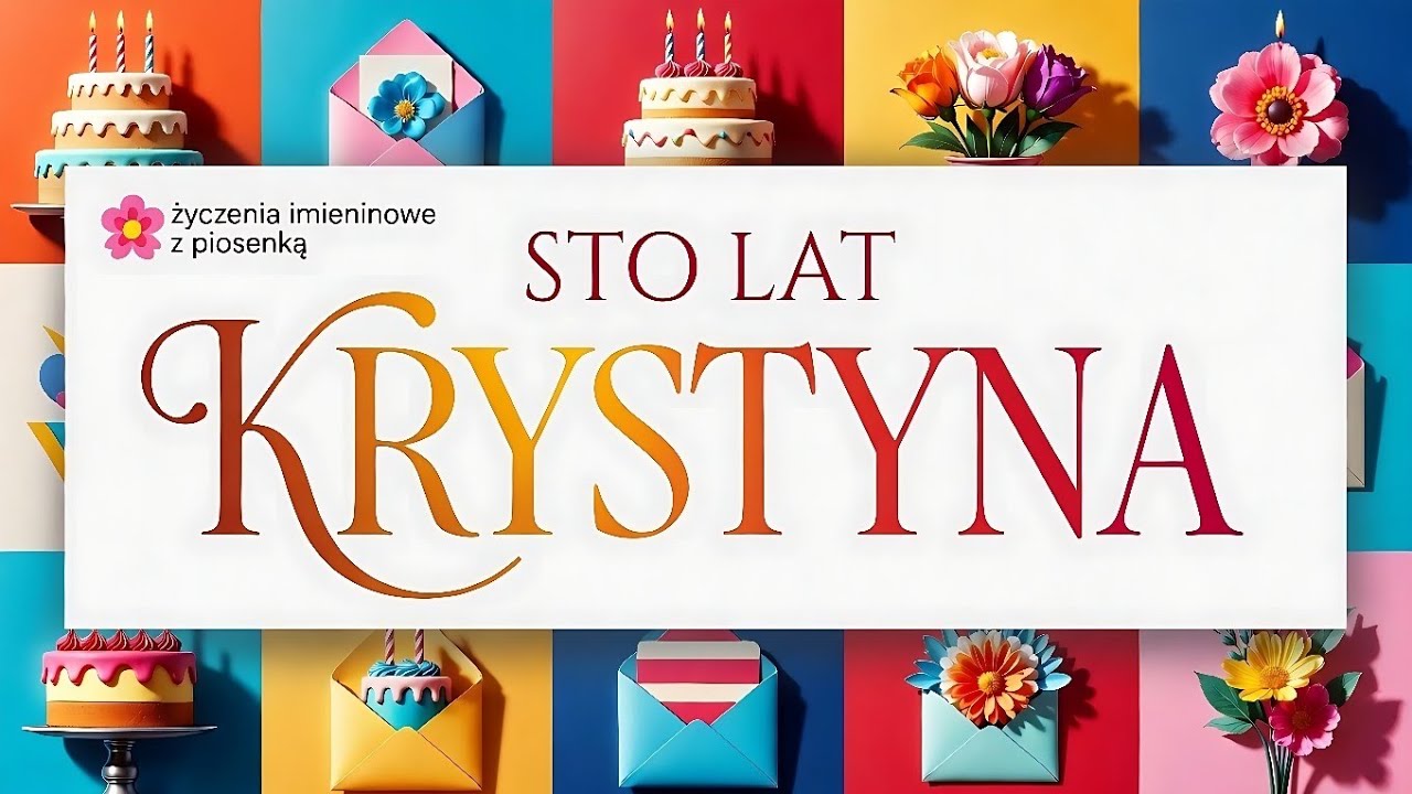 Krystyna 🎙️ Piosenka na imieniny | Specjalne życzenia dla Krystyny 💌