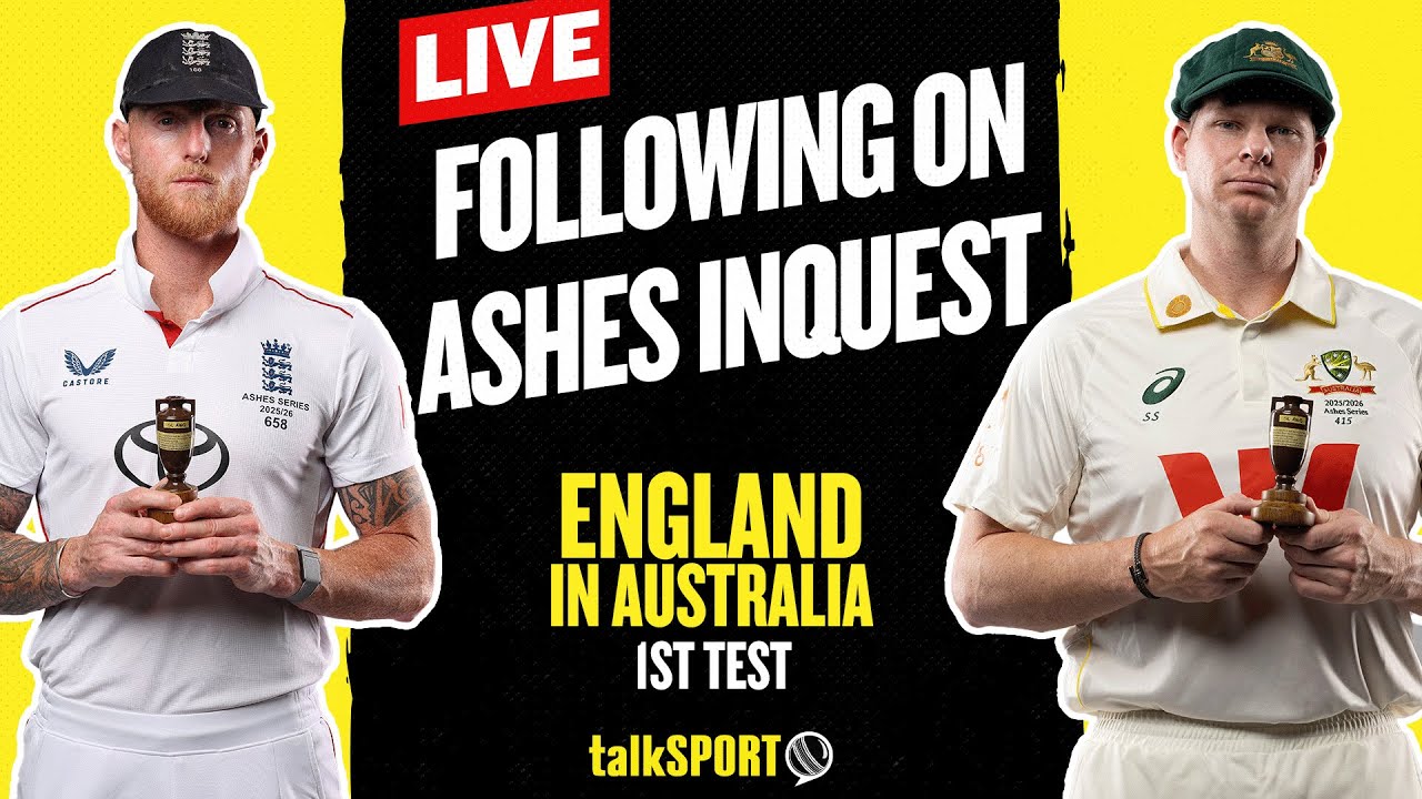 LIVE: Following On: Ashes Inquest - Australia v England - First Test; Day Two
