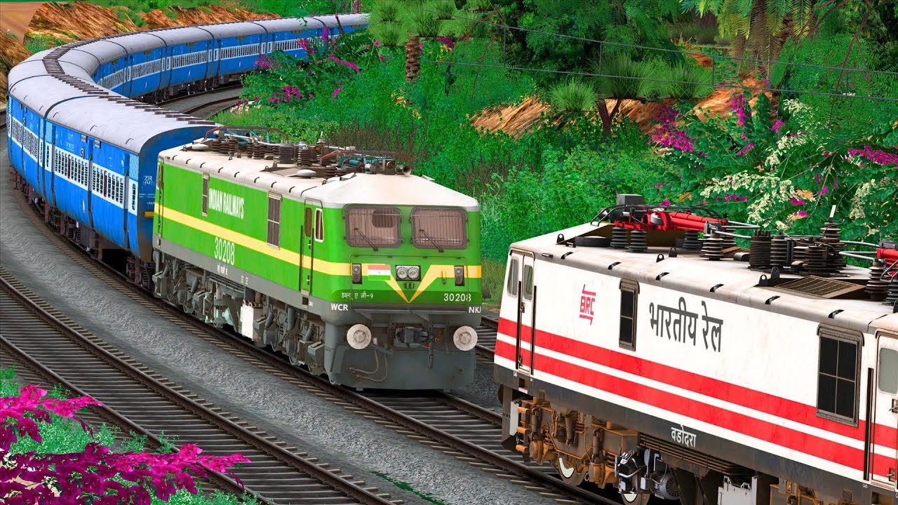 WAP5 RESCUE WAG9 ICF TRAIN | BUMPY RAILROAD | RAILWORKS INDIAN TRAIN SIMULATOR GAMEPLAY | NTG GAMING