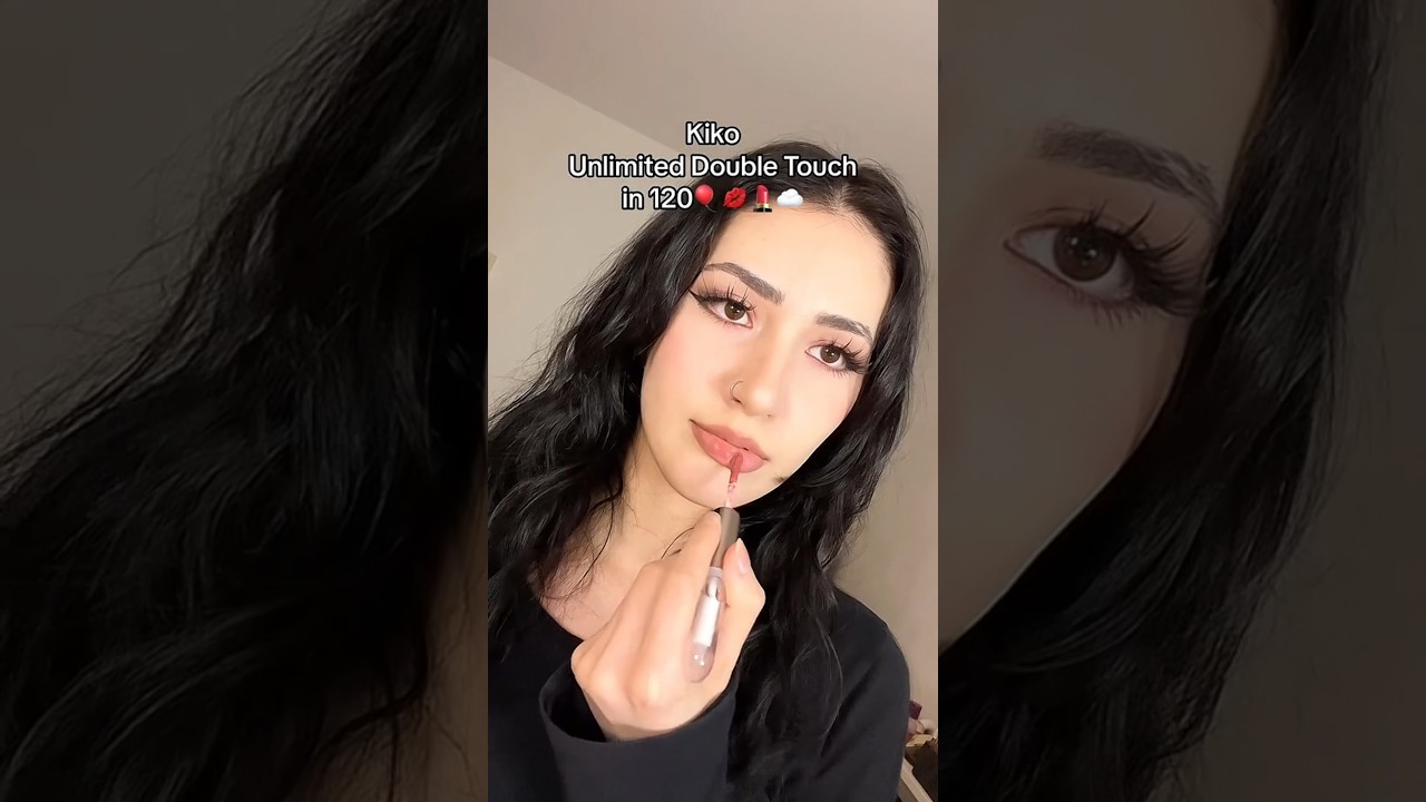 Kiko unlimited double touch (120)🍒 #makeup #swatch #kiko