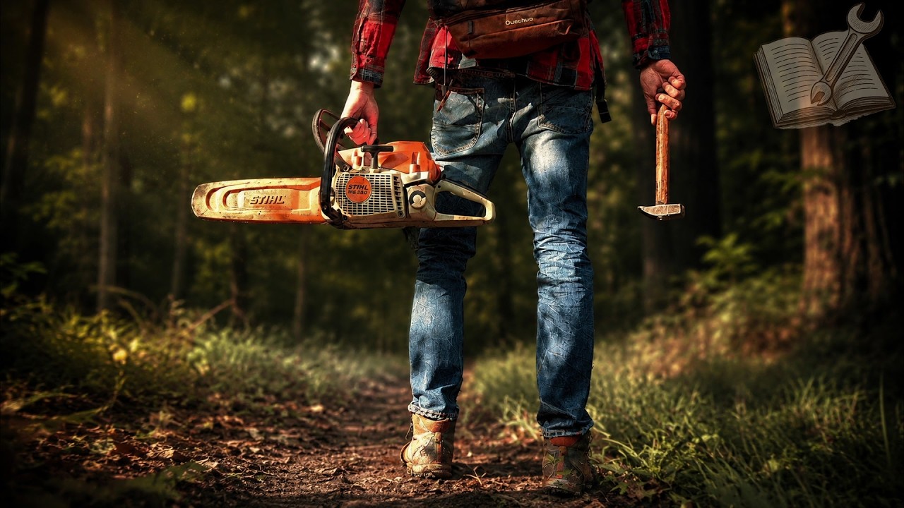 Silent Chainsaw Repair in the Forest | STIHL MS261