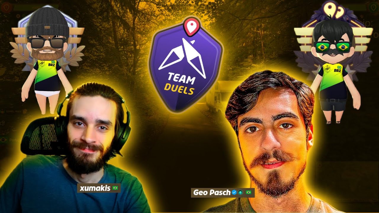Joguei com @geopasch GeoGuessr - Team Duels