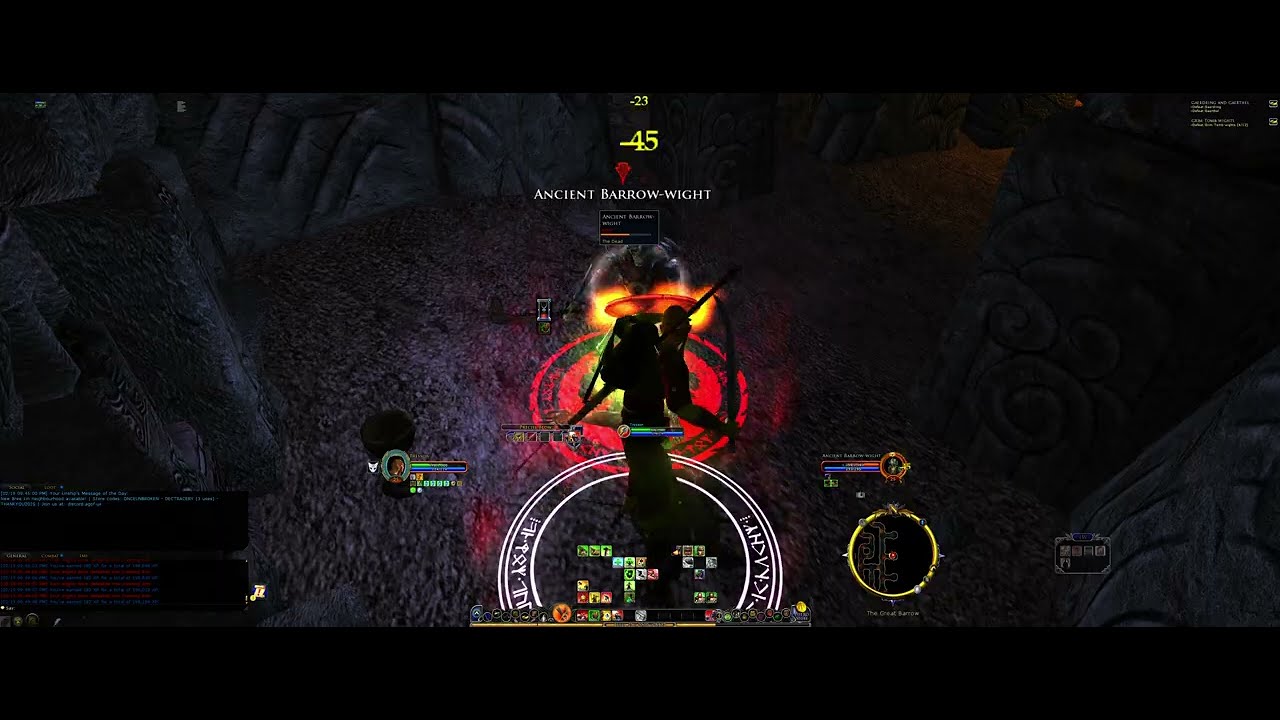 Solo blue Warden DELETING Great Barrow on level