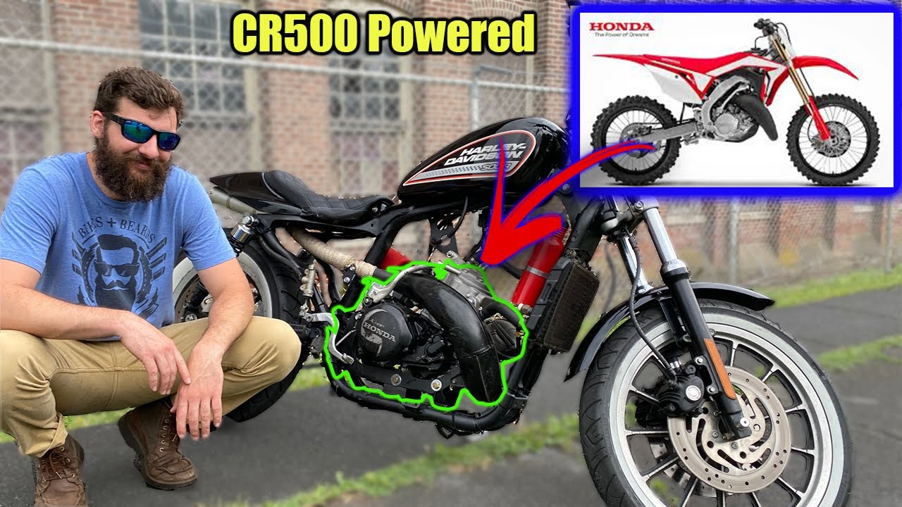 First EVER 2 stroke powered Harley-Davidson(Engine Swap)
