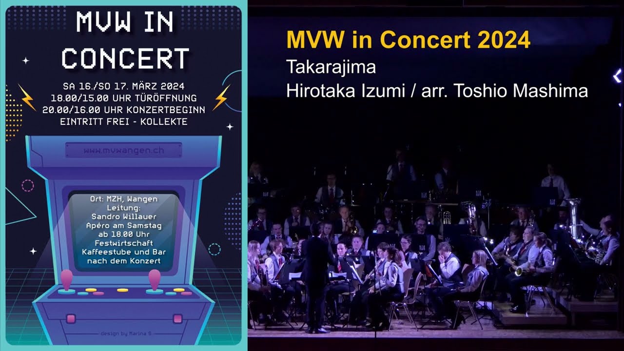 Takarajima - arr. Toshio Mashima - MV Wangen