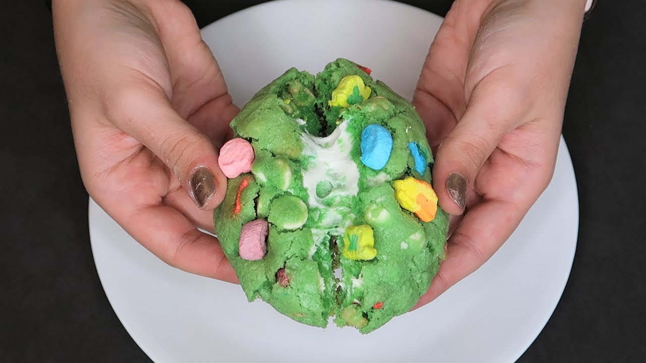 GIANT LUCKY CHARM COOKIES! CHUNKY COOKIE EPISODE 4 | Frenchies Bakery