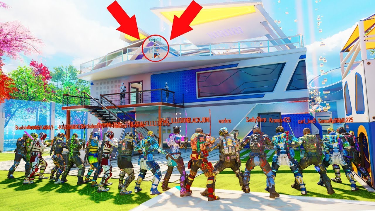 I WAS HIDING FROM ALL 17 OF THEM ON TOP OF THE NUKETOWN HOUSE!?!?! 