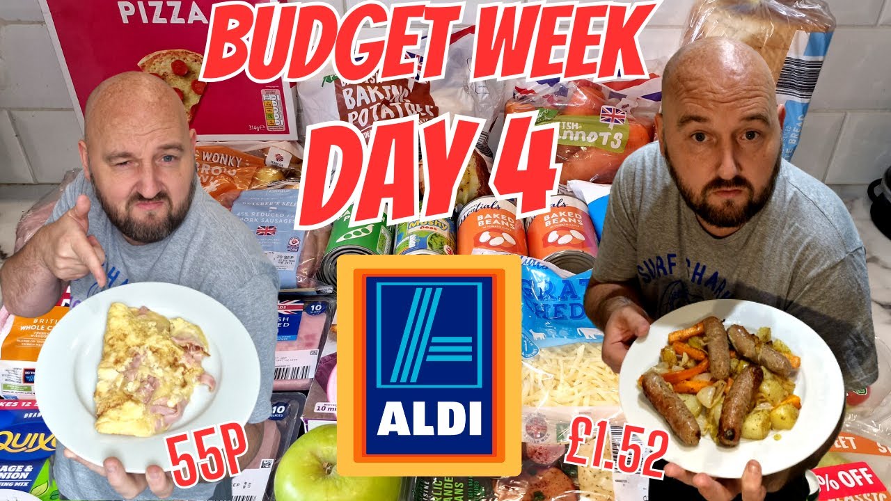 BUDGET WEEK DAY 4 - This was a day of UPS AND DOWNS !!! - Aldi - £1.00 Per Person, Per Day, Per Meal