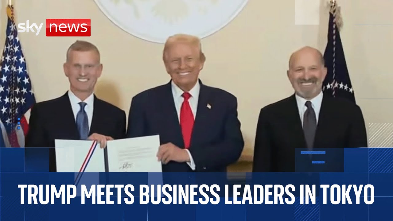 Donald Trump meets business leaders in Tokyo