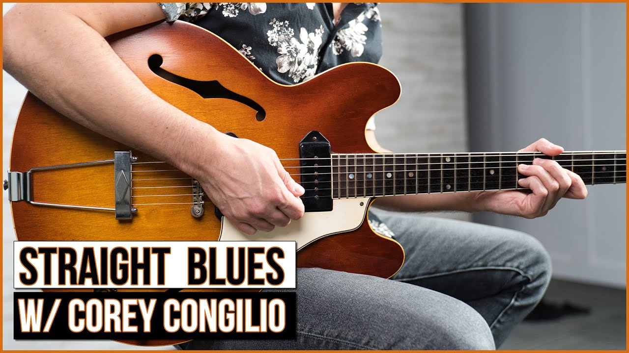 Straight Blues! w/ Corey Congilio - Full Lesson - “Intermediate Blues Rhythm Guitar”- Available Now!