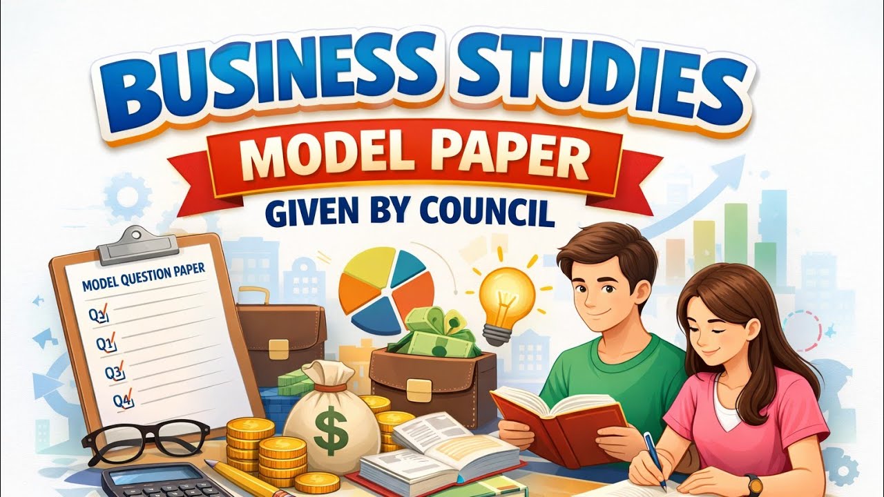 Business Studies Model Paper Given by Council 